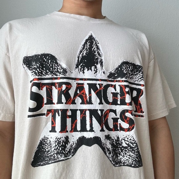 Stranger Things Demogorgon AOP Graphics T-Shirt - Cream - Picture 3 of 6